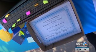 EAOP-PVHS.jpg Pioneer Valley High School students with high GPAs celebrated by UCSB EAOP staff and presented with certificates